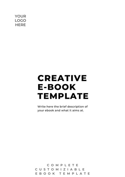 100% Editable E-book Template | Start your ebook today