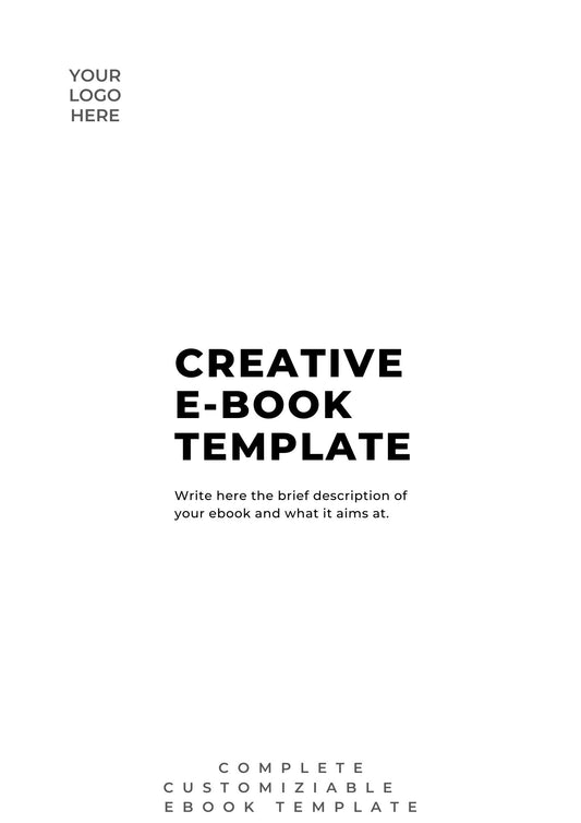 100% Editable E-book Template | Start your ebook today